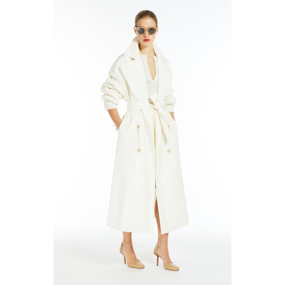 MaxMara Gabardine Water-repellent Trench Coat